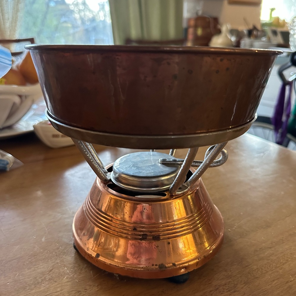 Continental Silver Company Copper Chafing Server
